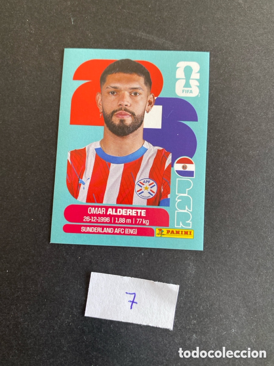 Cromos de F&uacute;tbol: Cromo Paraguay Mundial 26 N* 7 nuevo