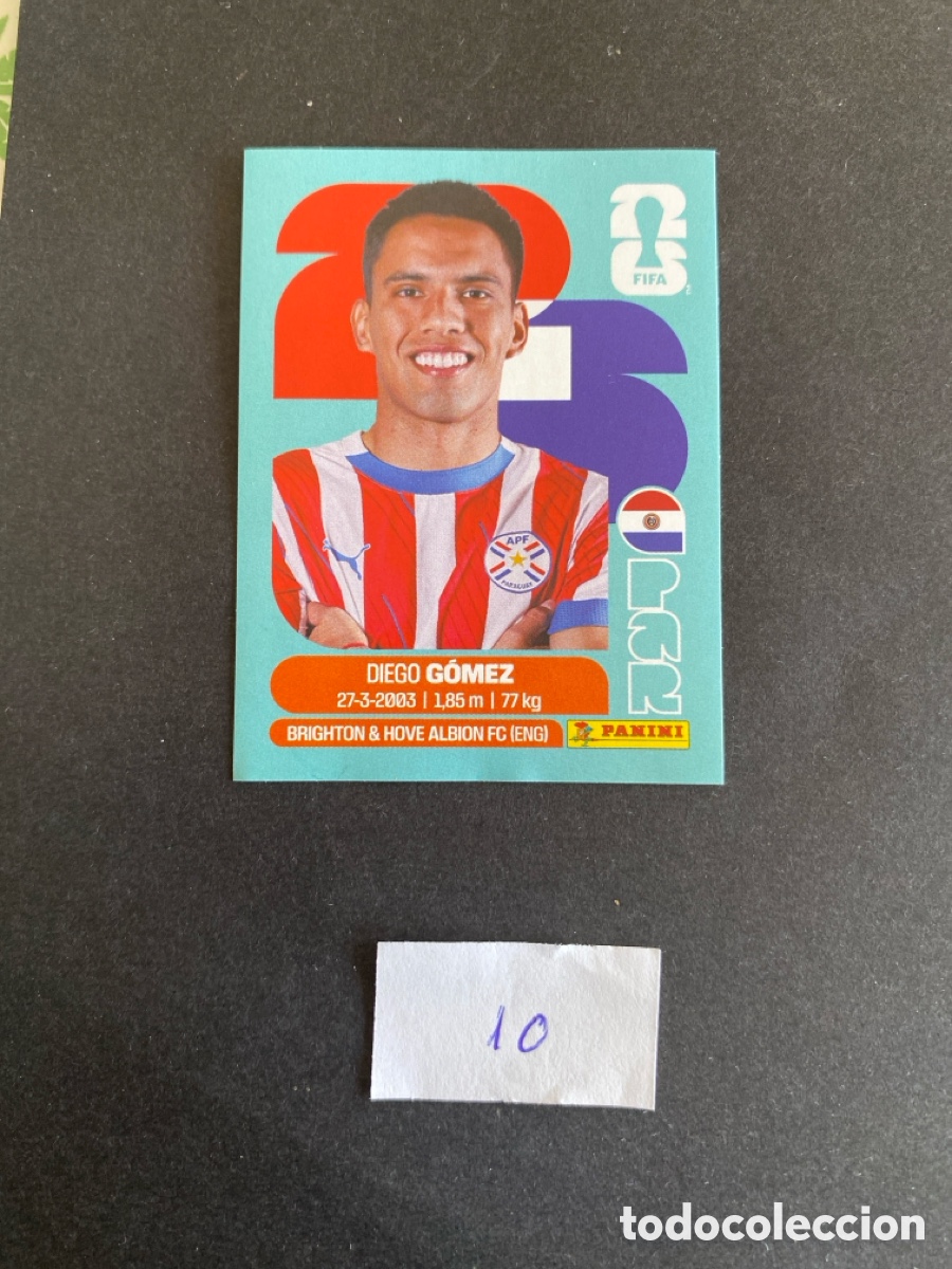 Cromos de F&uacute;tbol: Cromo Paraguay Mundial 26 N* 10 nuevo