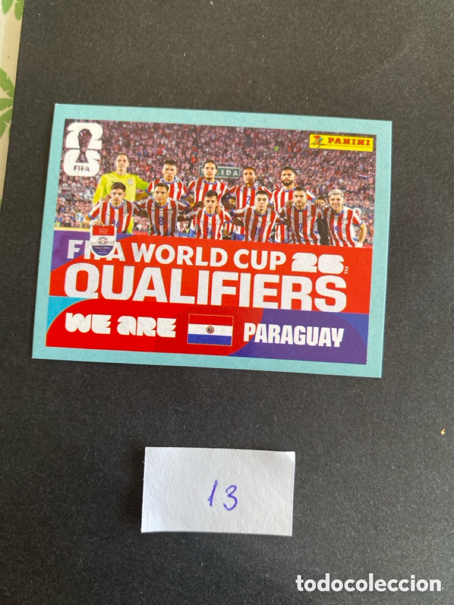 Cromos de F&uacute;tbol: Cromo Paraguay Mundial 26 N* 13 nuevo