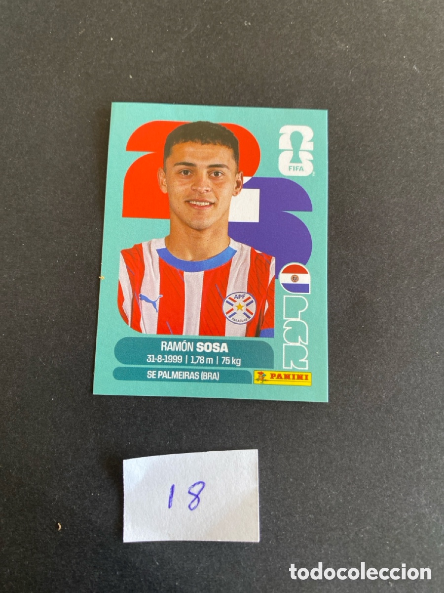 Cromos de F&uacute;tbol: Cromo Paraguay Mundial 26 N* 18 nuevo