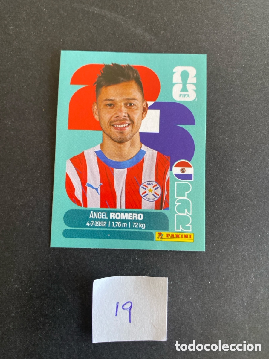 Cromos de F&uacute;tbol: Cromo Paraguay Mundial 26 N* 19 nuevo