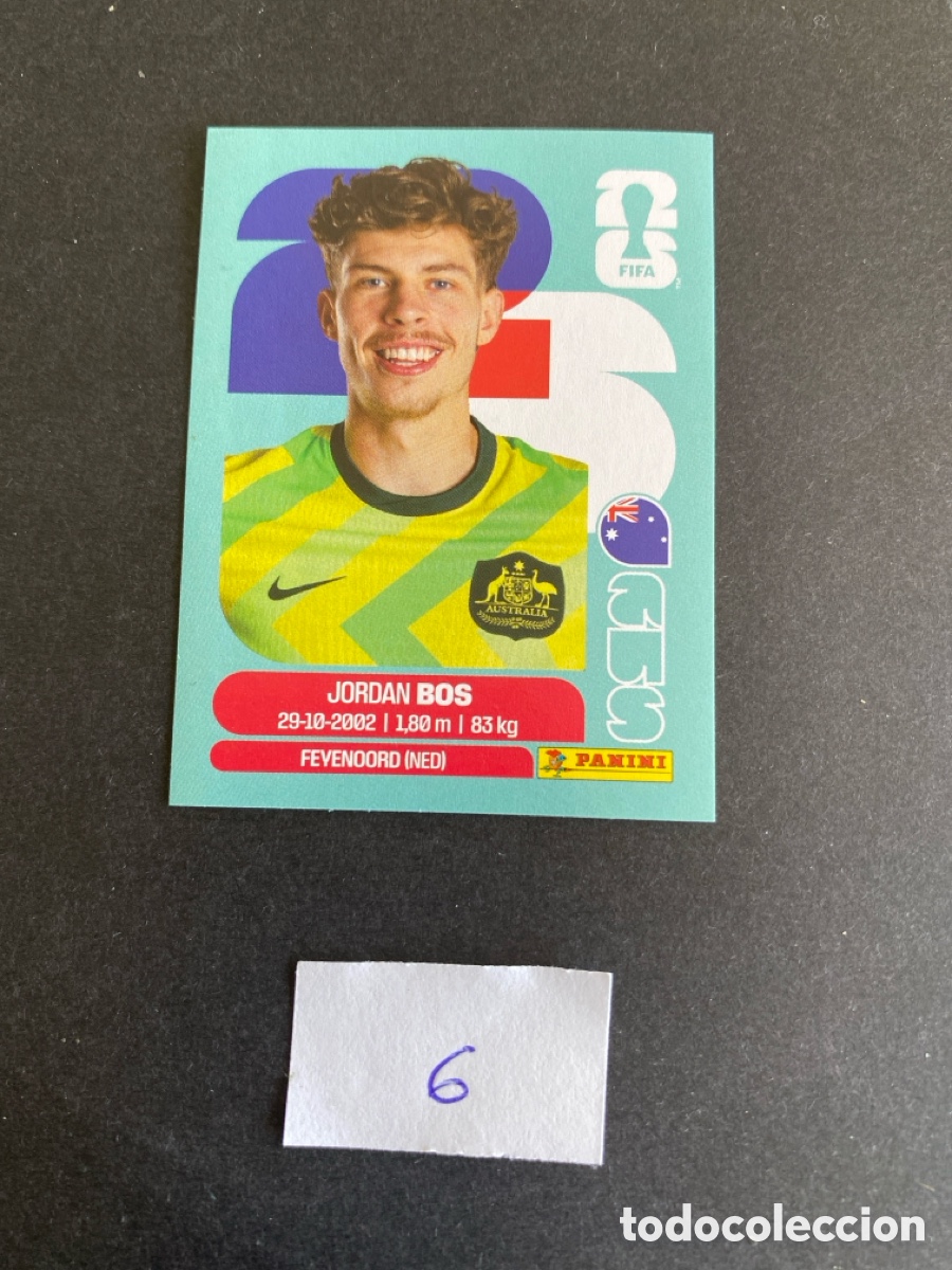 Cromos de F&uacute;tbol: Cromo Australia Mundial 26 N* 6 nuevo