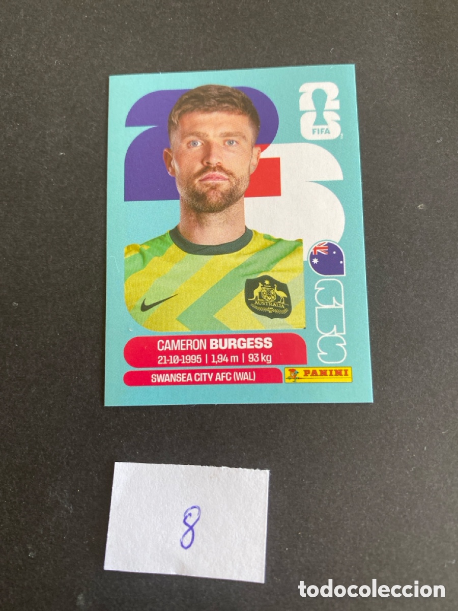 Cromos de F&uacute;tbol: Cromo Australia Mundial 26 N* 8 nuevo