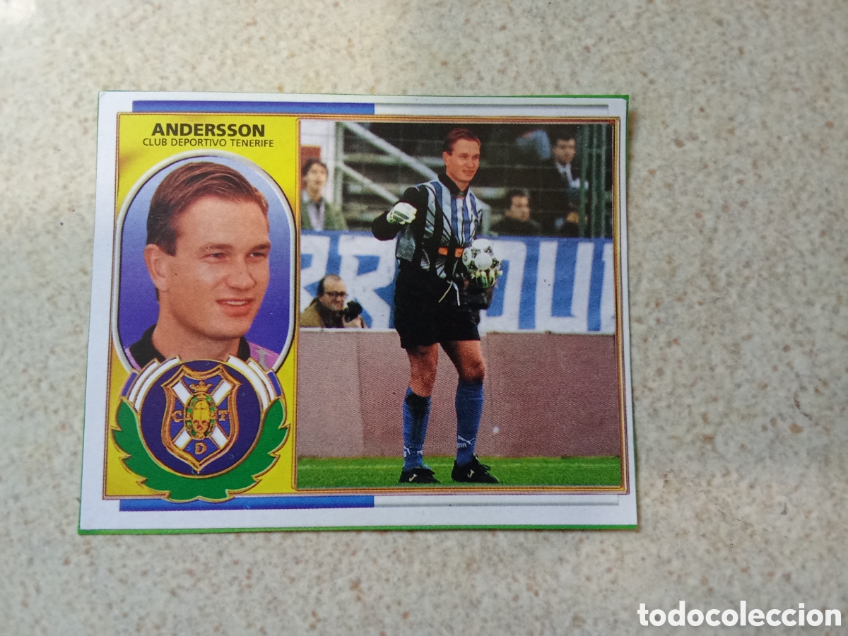 Cromos de F&uacute;tbol: VERSI&Oacute;N DIF&Iacute;CIL FICHAJE 21 ANDERSSON TENERIFE EDICIONES ESTE 1996 1997 96 97 RECORTADO