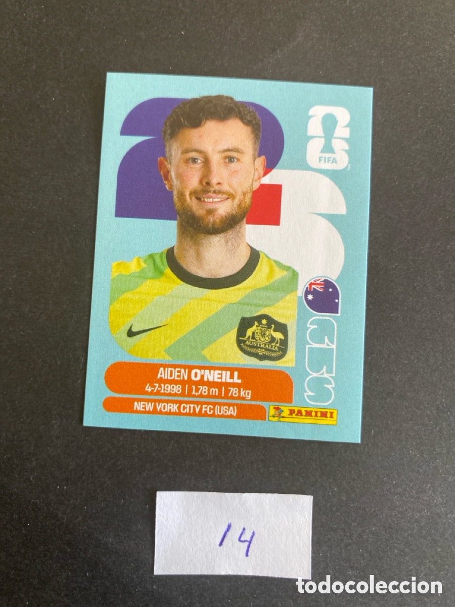 Cromos de F&uacute;tbol: Cromo Australia Mundial 26 N* 14 nuevo