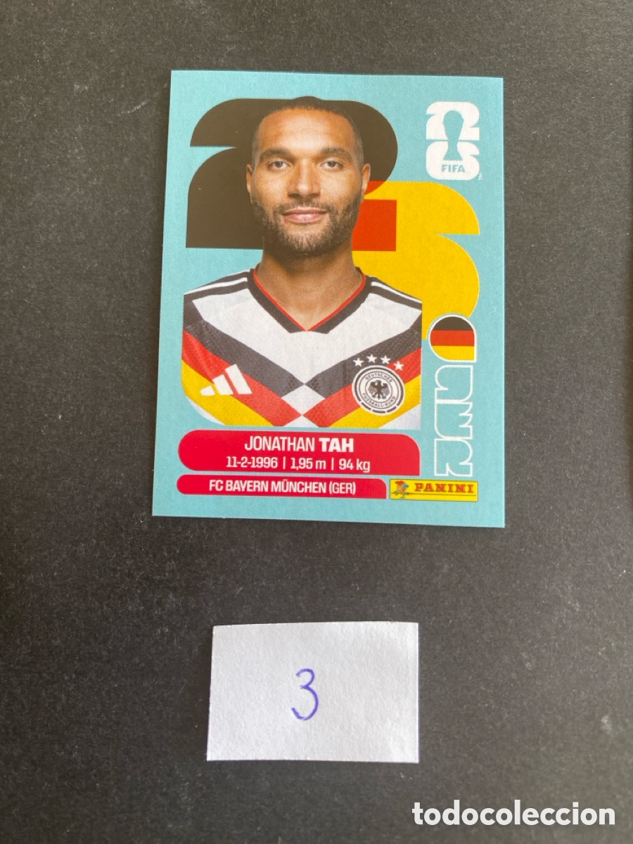 Football Stickers: Cromo Alemania Mundial 26 N* 3 nuevo