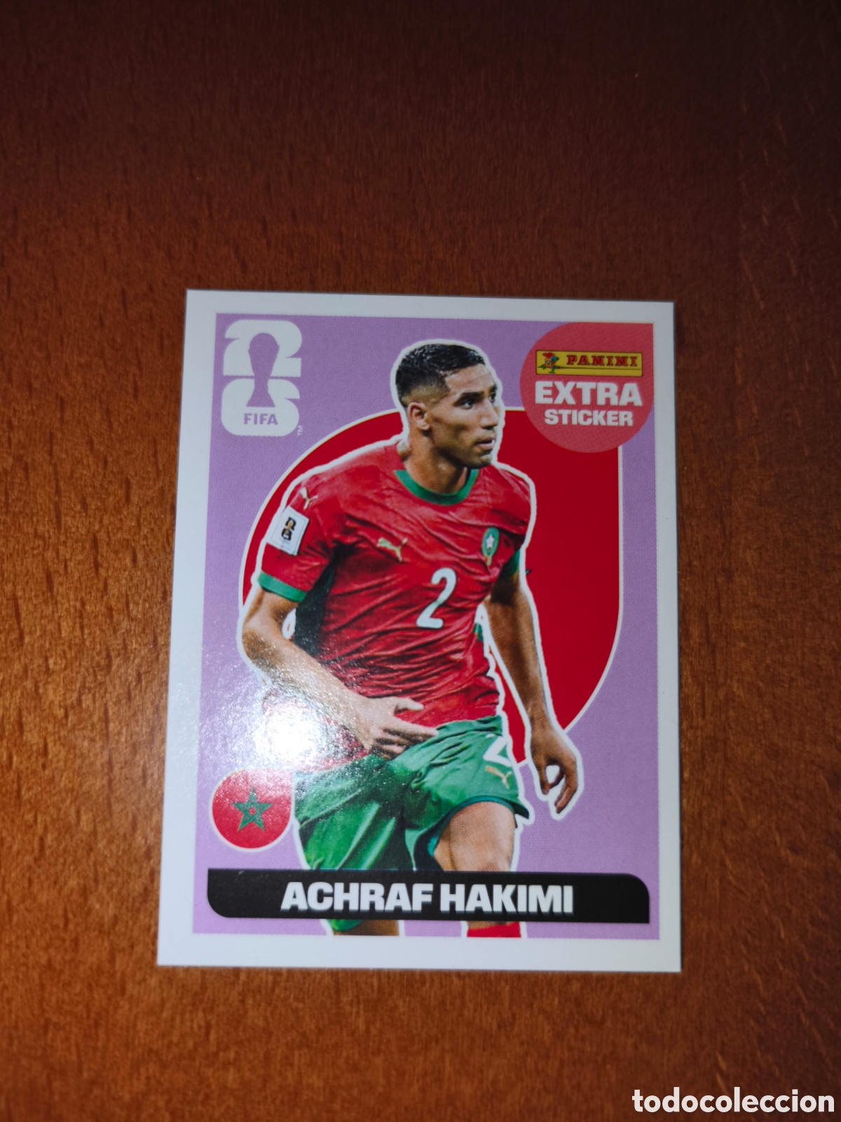 Football Stickers: Achraf Hakimi EXTRA STICKER BASE Mundial Fifa World Cup 2026 Marruecos