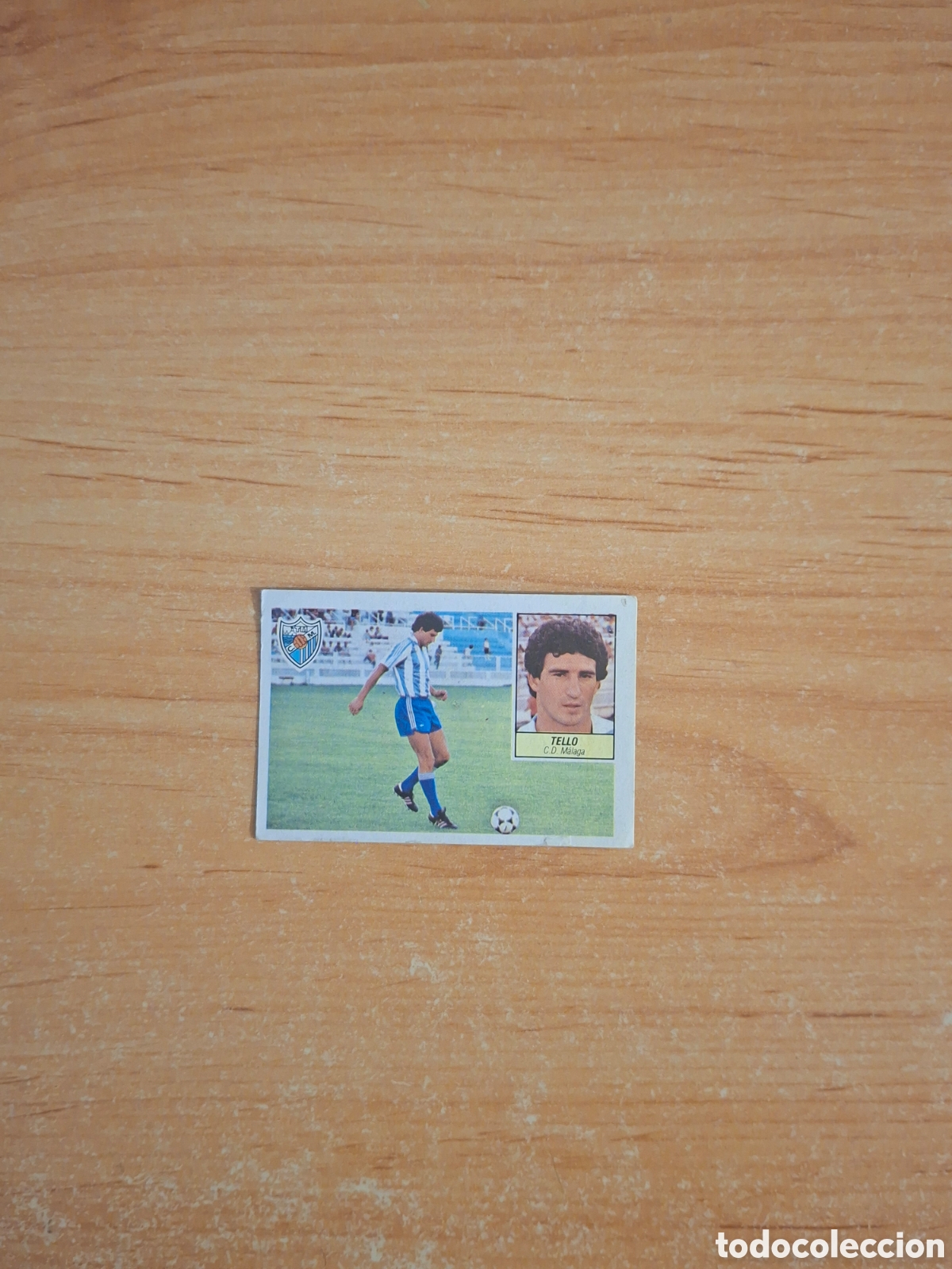 Cromos de F&uacute;tbol: Este 84 85 Tello M&aacute;laga doble 11fichaje despegado ver fotos