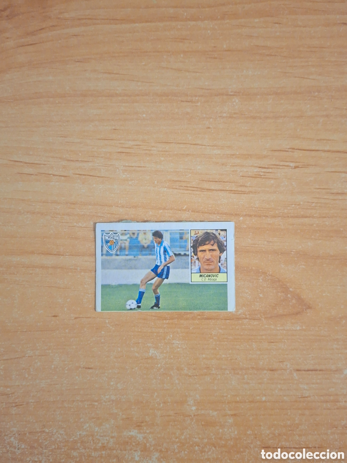 Cromos de F&uacute;tbol: Este 84 85 micanovic malaga doble 13 fichaje despegado ver fotos
