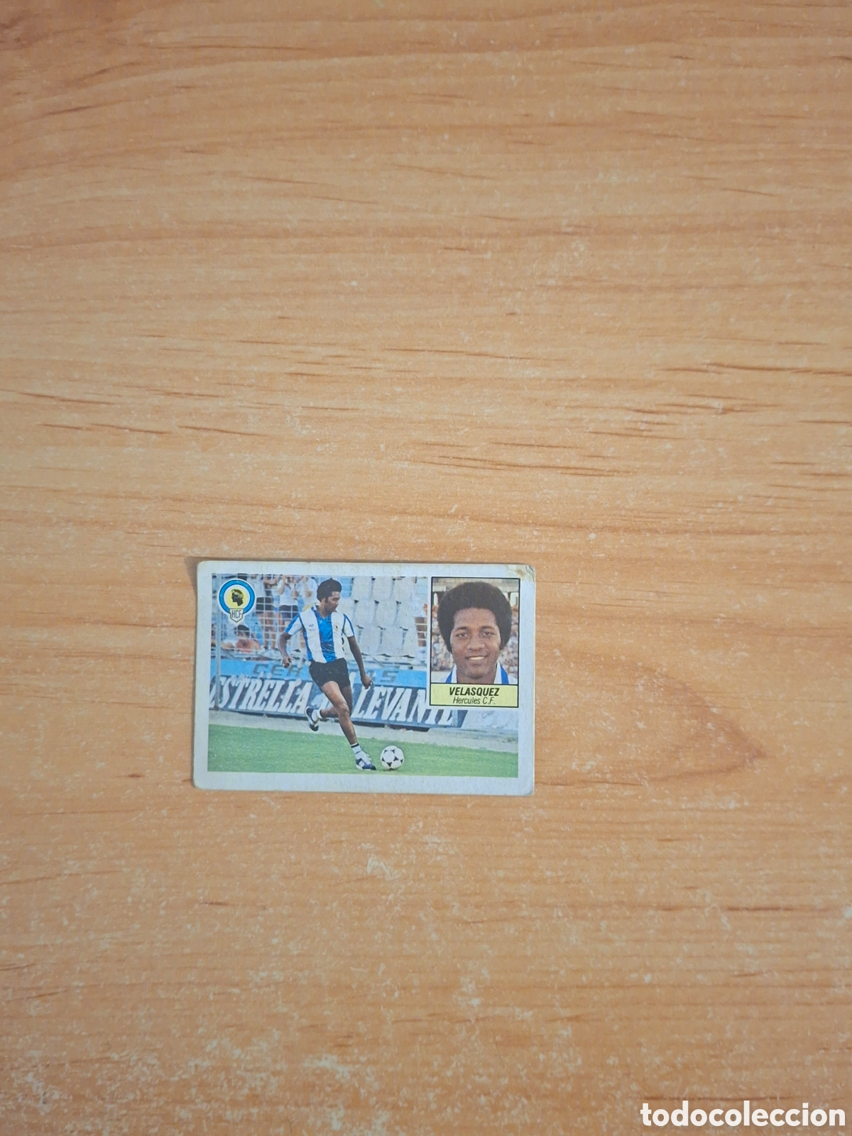 Cromos de F&uacute;tbol: Este 84 85 velaquez h&eacute;rcules 31 fichaje despegado ver fotos