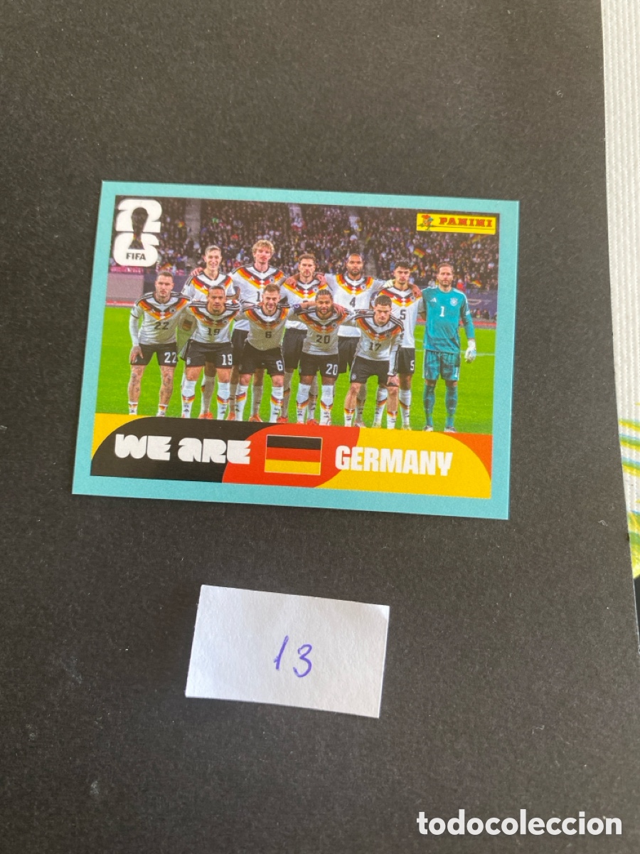 Cromos de F&uacute;tbol: Cromo Alemania Mundial 26 N* 13 nuevo