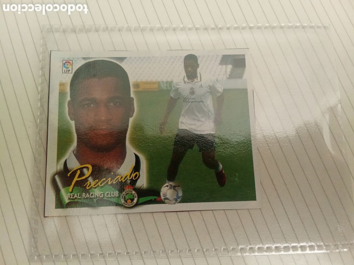 Cromos de Futebol: PRECIADO RACING SANTANDER COLOCA LIGA ESTE 2000 2001 00-01 RECORTADO