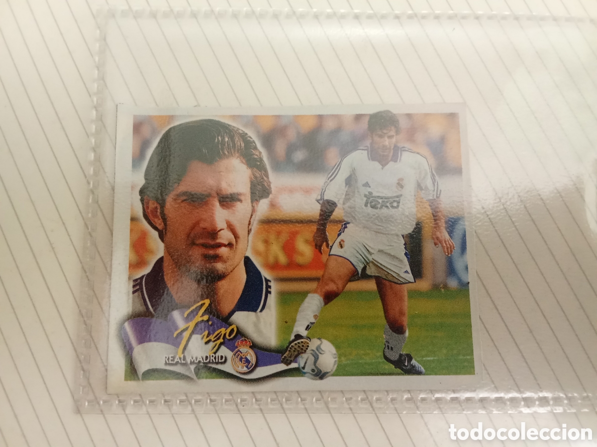Cromos de Futebol: FIGO REAL MADRID COLOCA LIGA ESTE 2000 2001 00-01 DESPEGADO