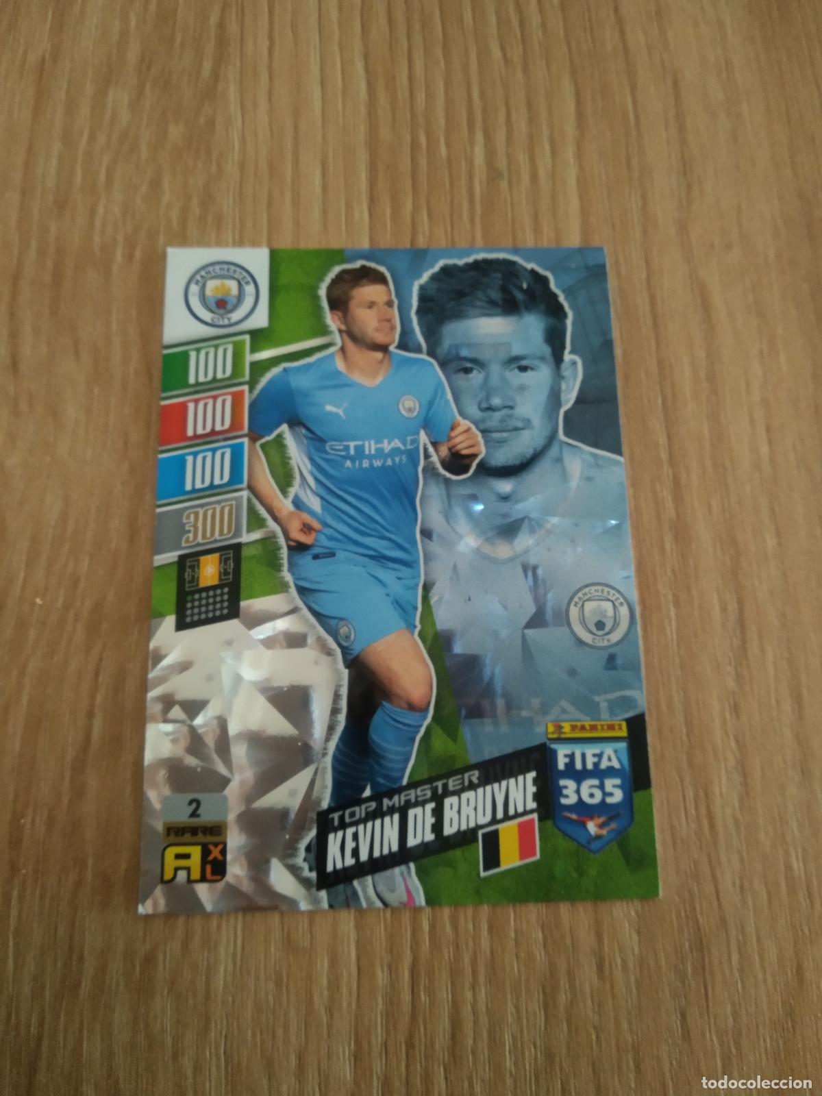 Cromos de F&uacute;tbol: 2 DE BRUYNE TOP MASTER MANCHESTER CITY CROMO FUTBOL PANINI ADRENALYN 21-22 FIFA 365 2021-2022