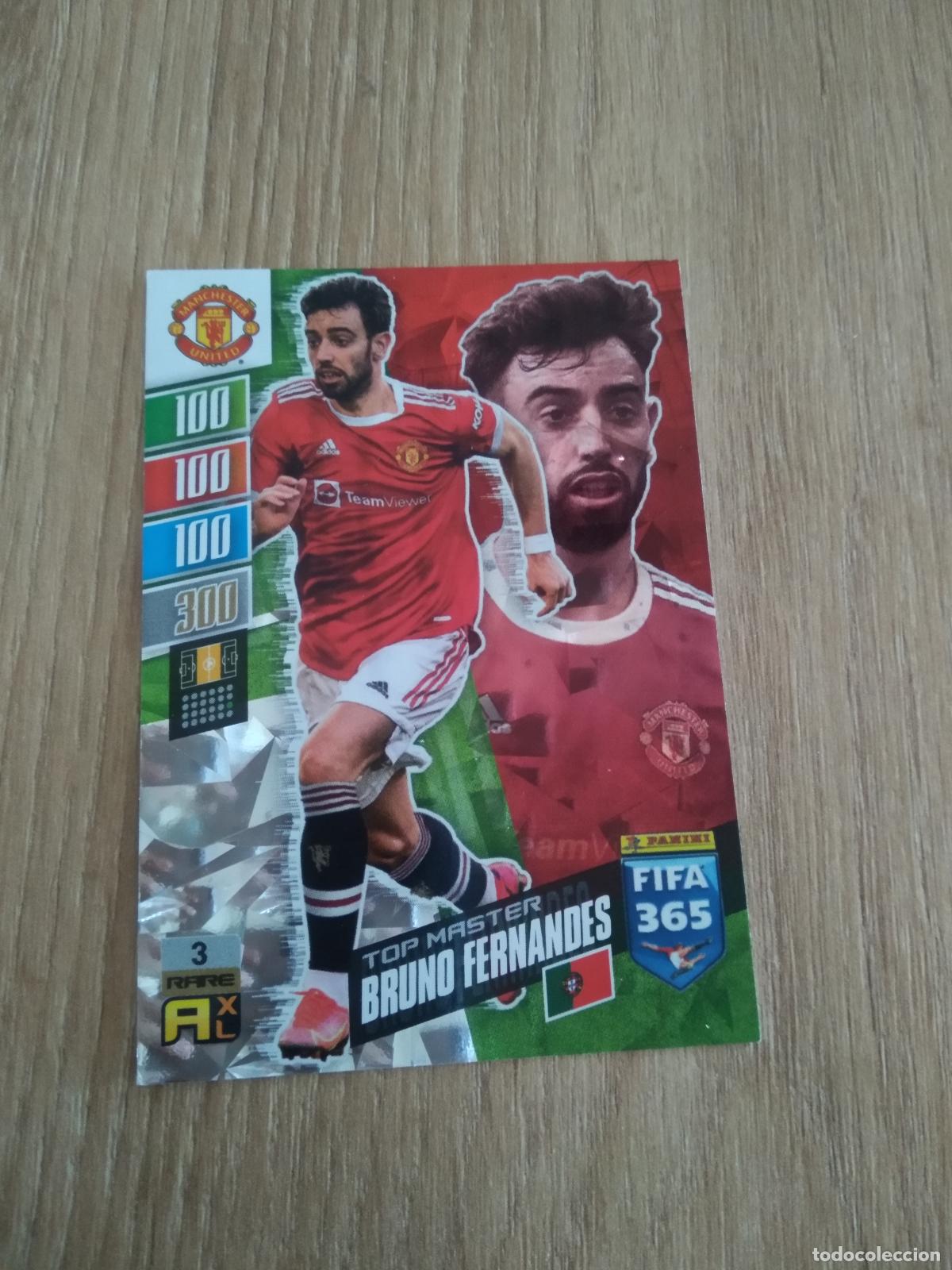 Cromos de F&uacute;tbol: 3 BRUNO FERNANDES MASTER MANCHESTER UNITED CROMO FUTBOL PANINI ADRENALYN 21-22 FIFA 365 2021-2022