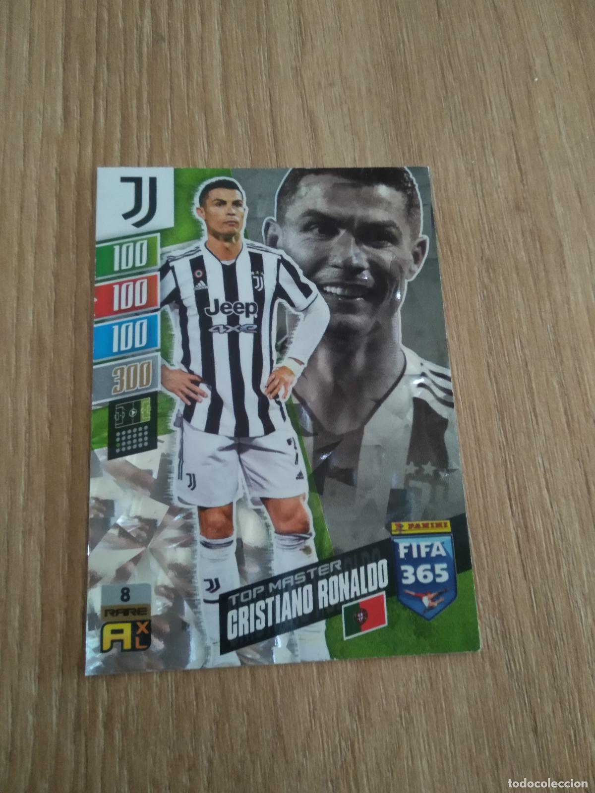Cromos de F&uacute;tbol: 8 CRISTIANO RONALDO JUVENTUS TURIN TOP MASTER CROMO FUTBOL PANINI ADRENALYN 21-22 FIFA 365 2021-2022