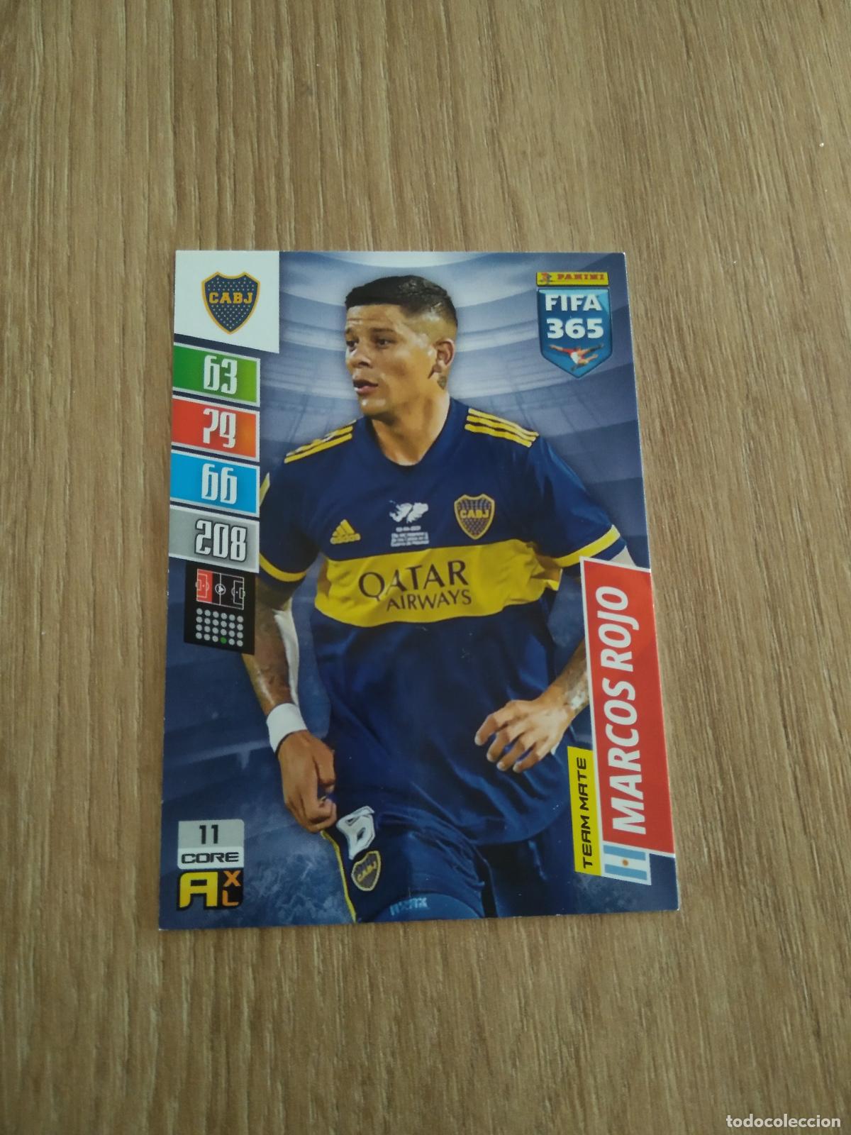 Cromos de F&uacute;tbol: 11 MARCOS ROJO BOCA JUNIORS CROMO FUTBOL PANINI ADRENALYN 21-22 FIFA 365 2021-2022