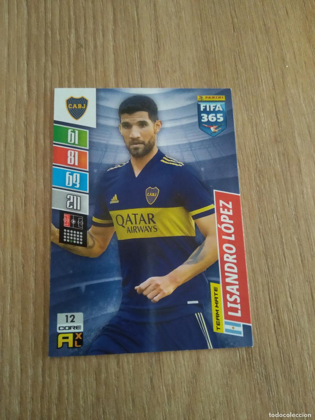 Cromos de F&uacute;tbol: 12 LISANDRO LOPEZ BOCA JUNIORS CROMO FUTBOL PANINI ADRENALYN 21-22 FIFA 365 2021-2022