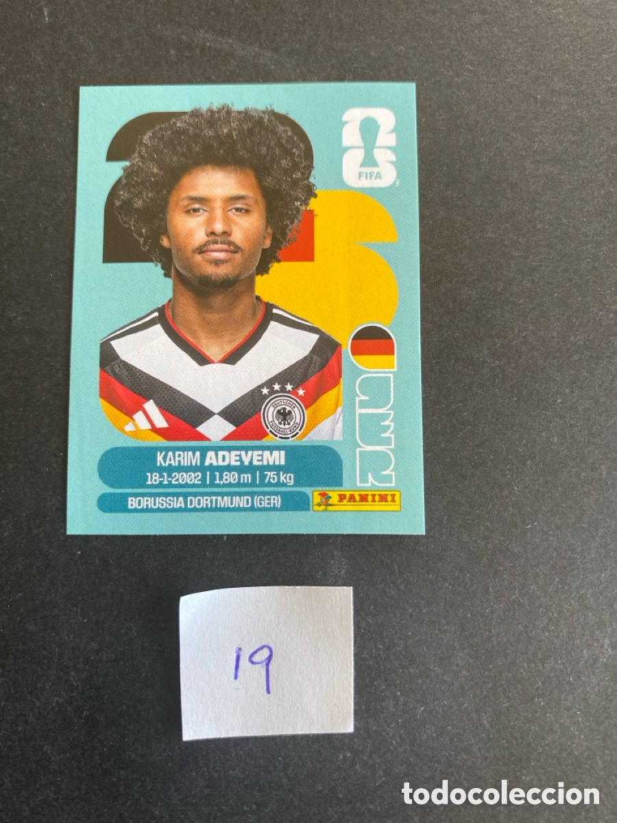 Cromos de F&uacute;tbol: Cromo Alemania Mundial 26 N* 19 nuevo