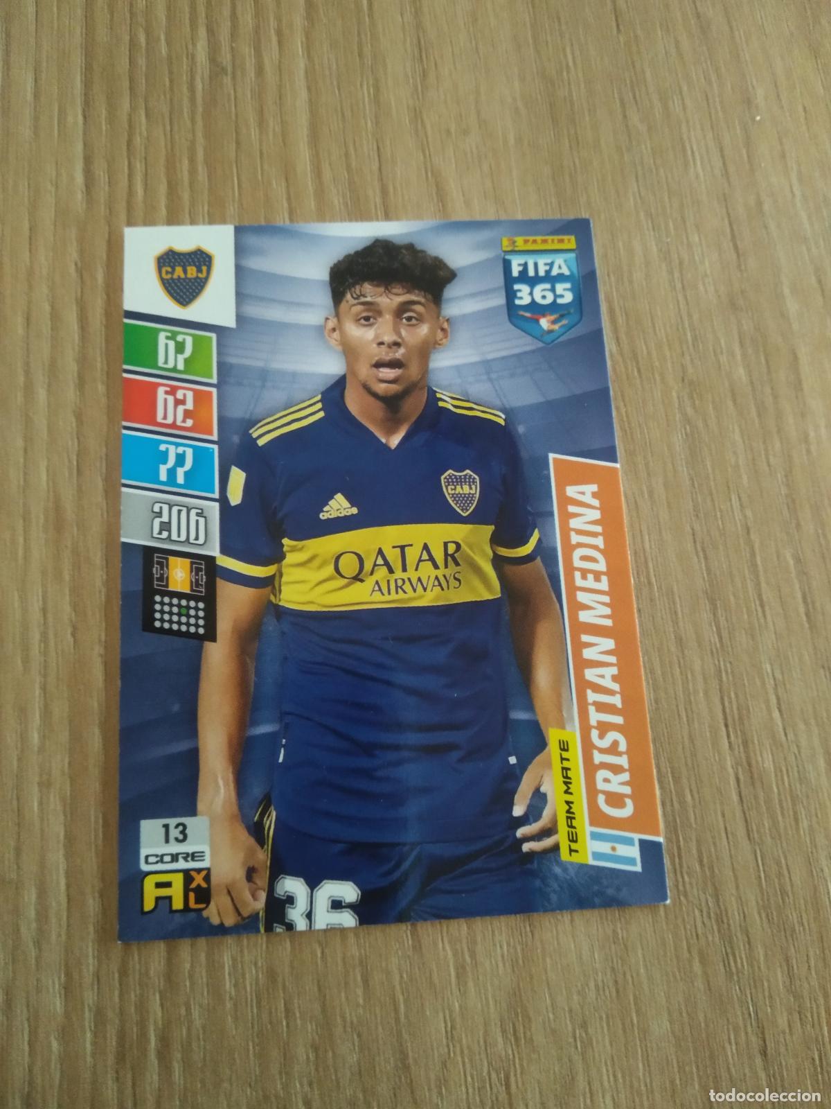 Cromos de F&uacute;tbol: 13 CRISTIAN MEDINA BOCA JUNIORS CROMO FUTBOL PANINI ADRENALYN 21-22 FIFA 365 2021-2022