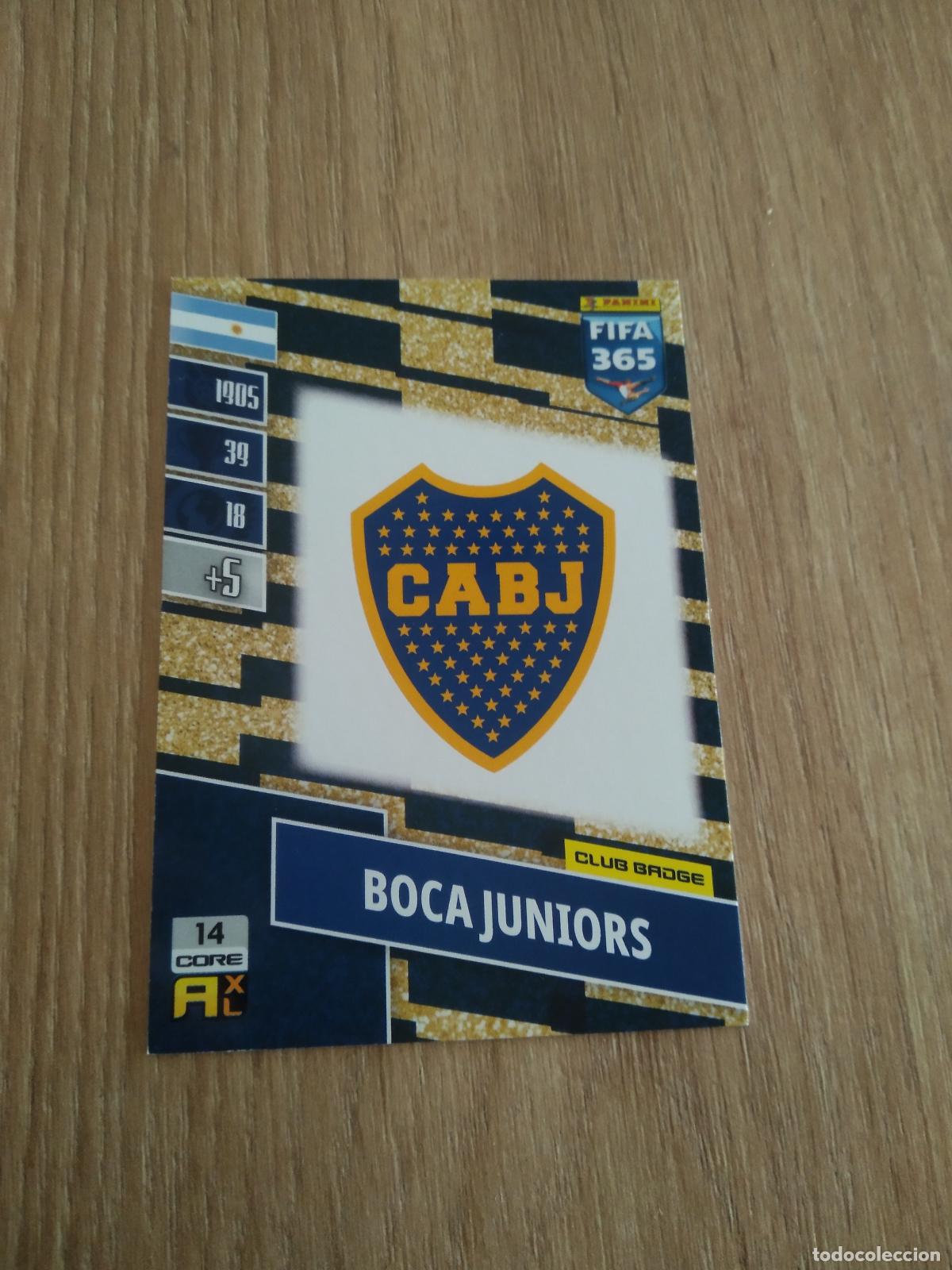 Cromos de F&uacute;tbol: 14 ESCUDO BOCA JUNIORS CROMO FUTBOL PANINI ADRENALYN 21-22 FIFA 365 2021-2022