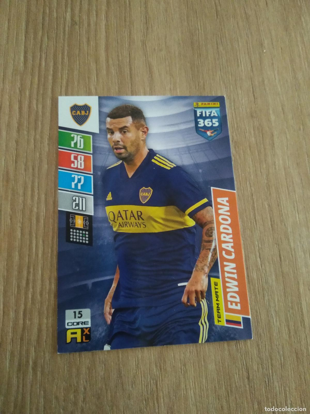 Cromos de F&uacute;tbol: 15 EDWIN CARDONA BOCA JUNIORS CROMO FUTBOL PANINI ADRENALYN 21-22 FIFA 365 2021-2022