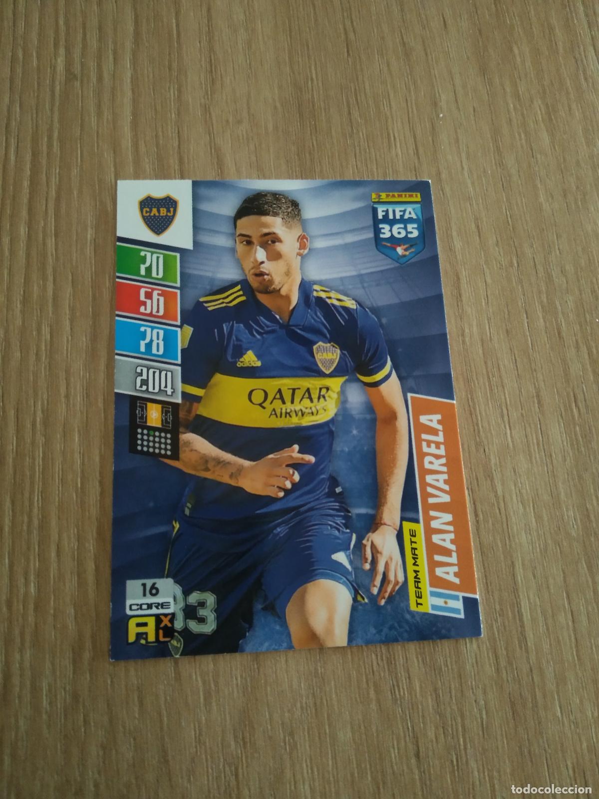 Cromos de F&uacute;tbol: 16 ALAN VARELA BOCA JUNIORS CROMO FUTBOL PANINI ADRENALYN 21-22 FIFA 365 2021-2022