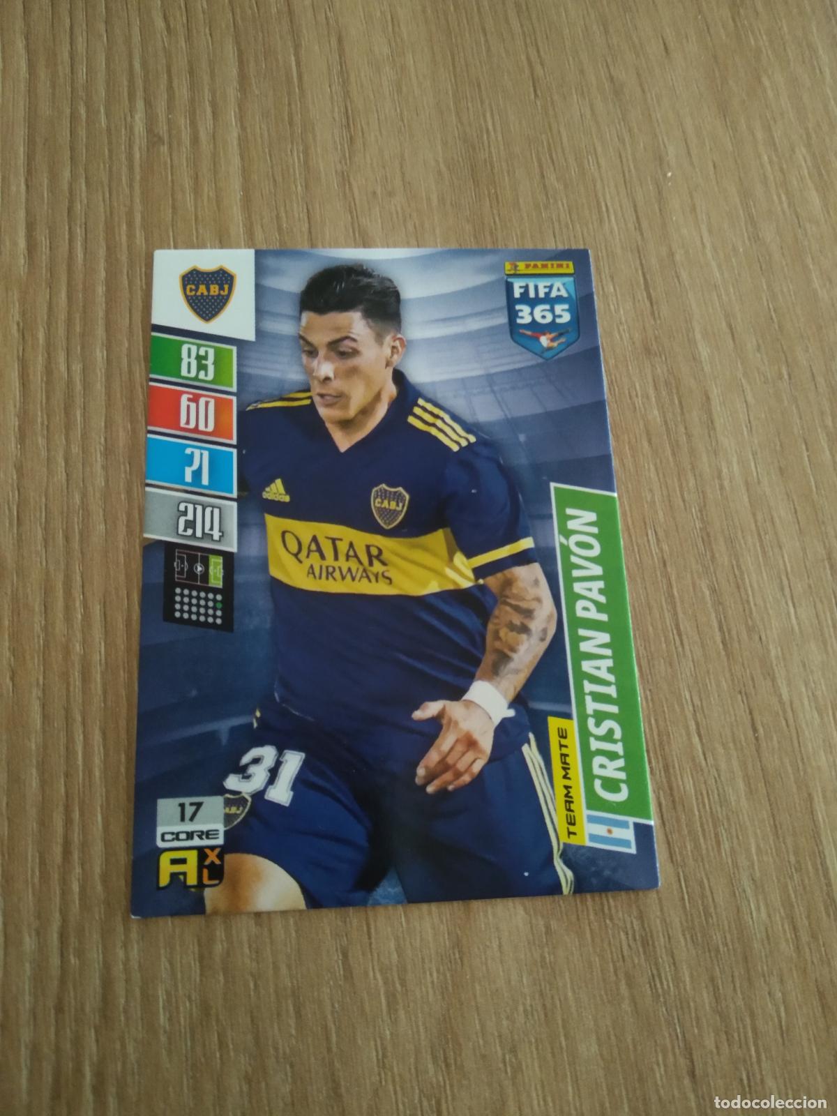 Cromos de F&uacute;tbol: 17 CRISTIAN PAVON BOCA JUNIORS CROMO FUTBOL PANINI ADRENALYN 21-22 FIFA 365 2021-2022
