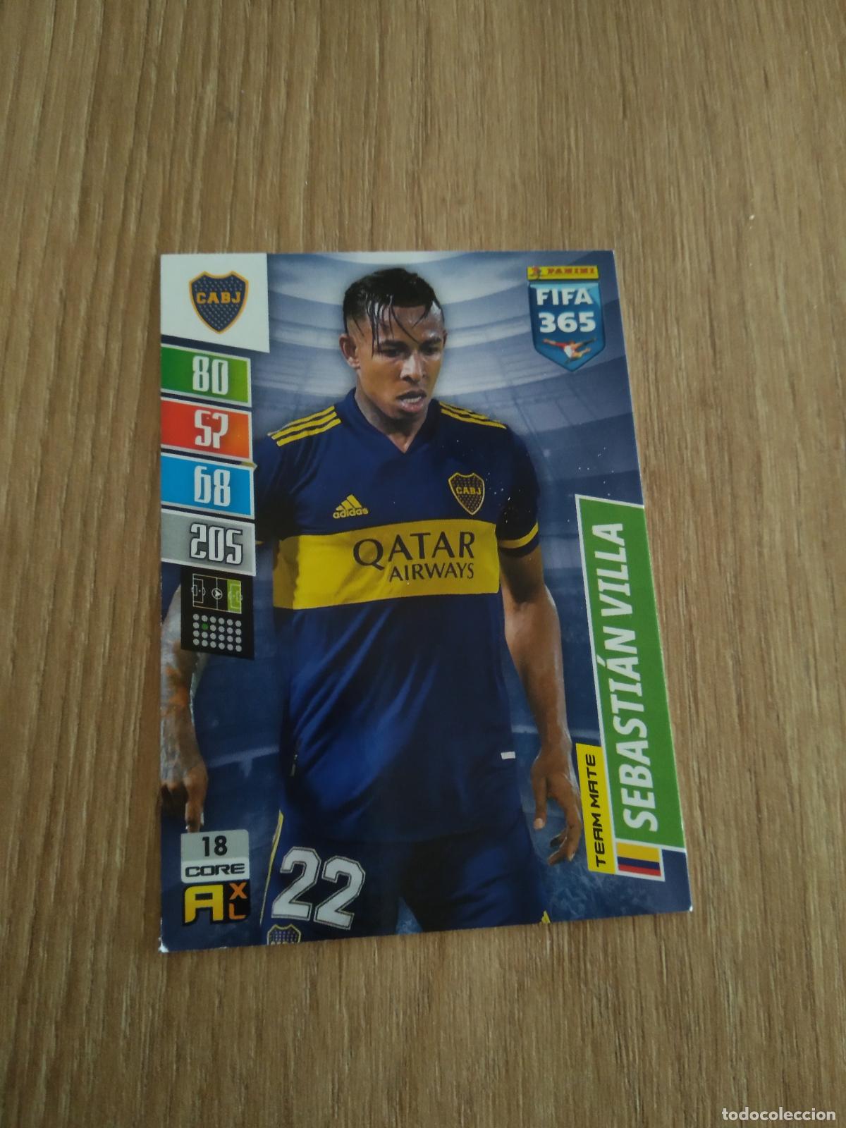Cromos de F&uacute;tbol: 18 SEBASTIAN VILLA BOCA JUNIORS CROMO FUTBOL PANINI ADRENALYN 21-22 FIFA 365 2021-2022