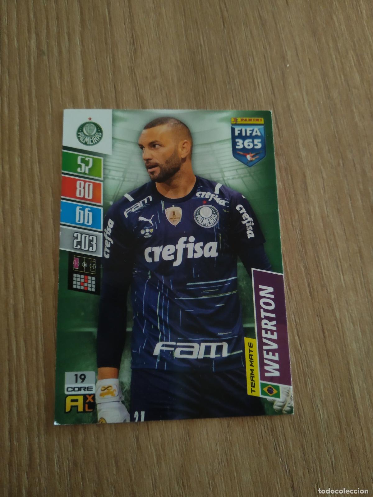Cromos de F&uacute;tbol: 19 WEVERTON PALMEIRAS CROMO FUTBOL PANINI ADRENALYN 21-22 FIFA 365 2021-2022