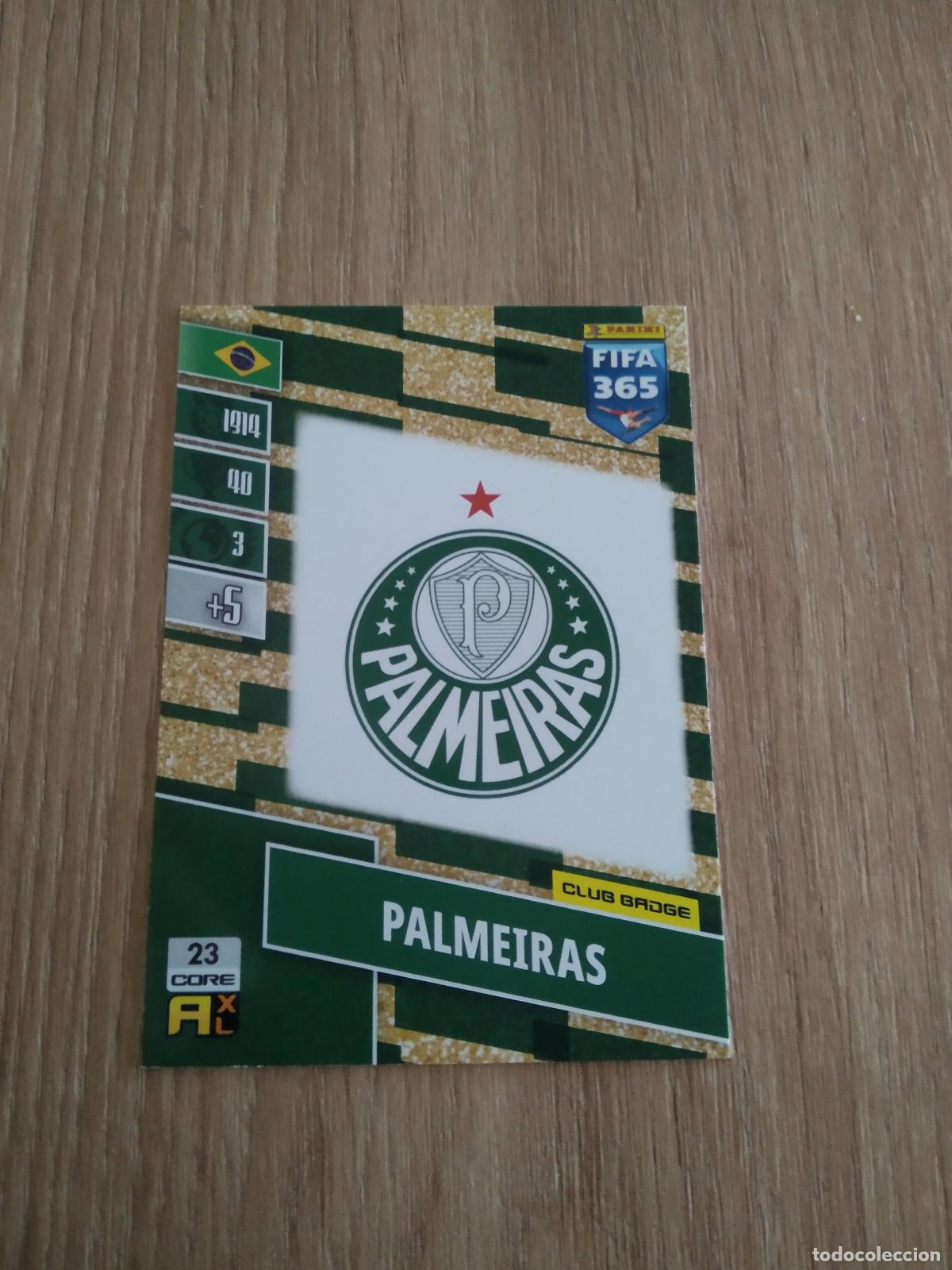 Cromos de F&uacute;tbol: 23 ESCUDO PALMEIRAS CROMO FUTBOL PANINI ADRENALYN 21-22 FIFA 365 2021-2022