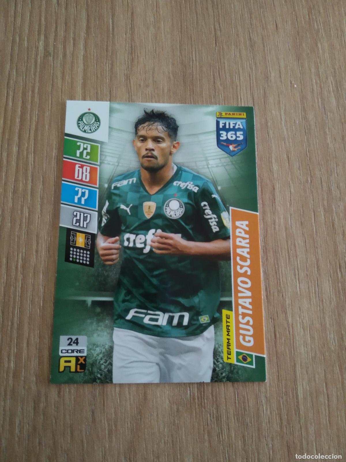 Cromos de F&uacute;tbol: 24 GUSTAVO SCARPA PALMEIRAS CROMO FUTBOL PANINI ADRENALYN 21-22 FIFA 365 2021-2022