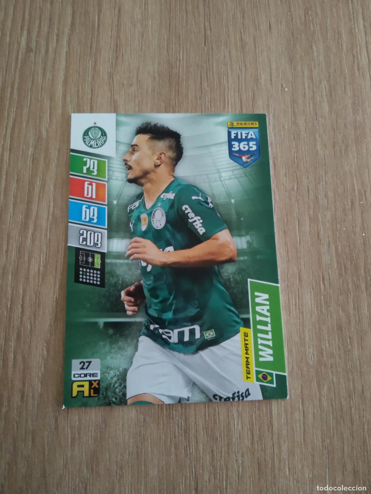 Cromos de F&uacute;tbol: 27 WILLIAN PALMEIRAS CROMO FUTBOL PANINI ADRENALYN 21-22 FIFA 365 2021-2022
