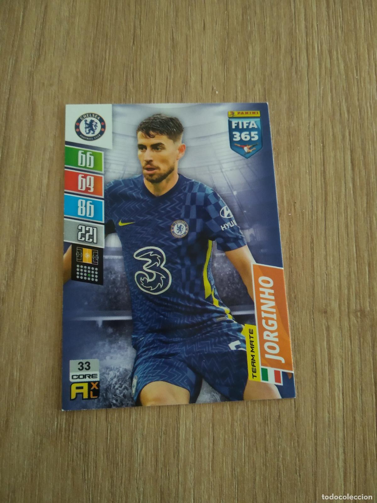 Cromos de F&uacute;tbol: 33 JORGINHO CHELSEA CROMO FUTBOL PANINI ADRENALYN 21-22 FIFA 365 2021-2022