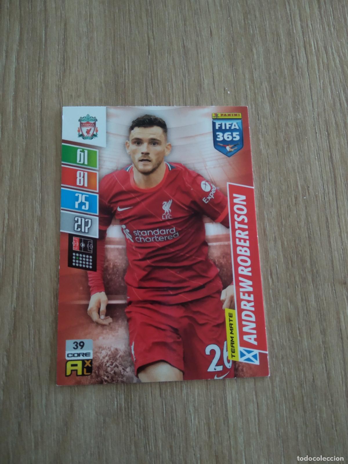 Cromos de F&uacute;tbol: 39 ROBERTSON LIVERPOOL CROMO FUTBOL PANINI ADRENALYN 21-22 FIFA 365 2021-2022