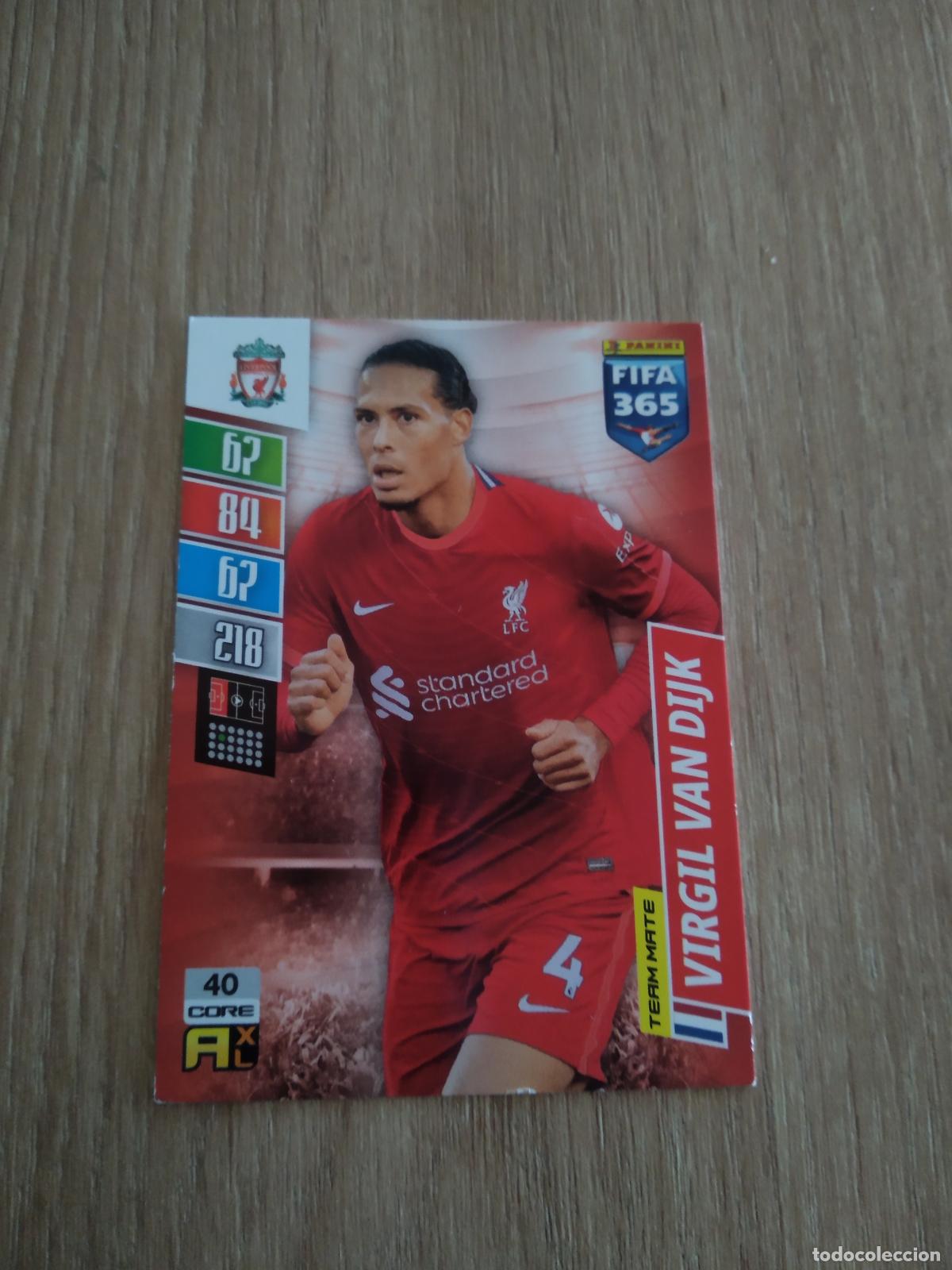 Cromos de F&uacute;tbol: 40 VAN DIJK LIVERPOOL CROMO FUTBOL PANINI ADRENALYN 21-22 FIFA 365 2021-2022