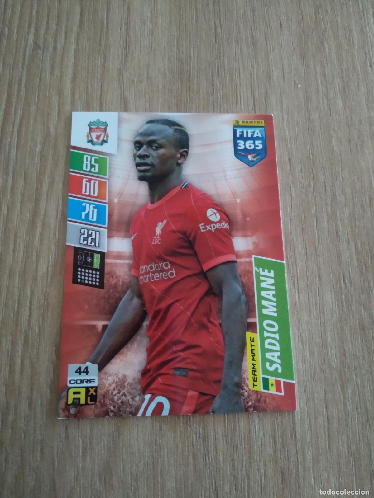 Cromos de F&uacute;tbol: 44 SADIO MANE LIVERPOOL CROMO FUTBOL PANINI ADRENALYN 21-22 FIFA 365 2021-2022