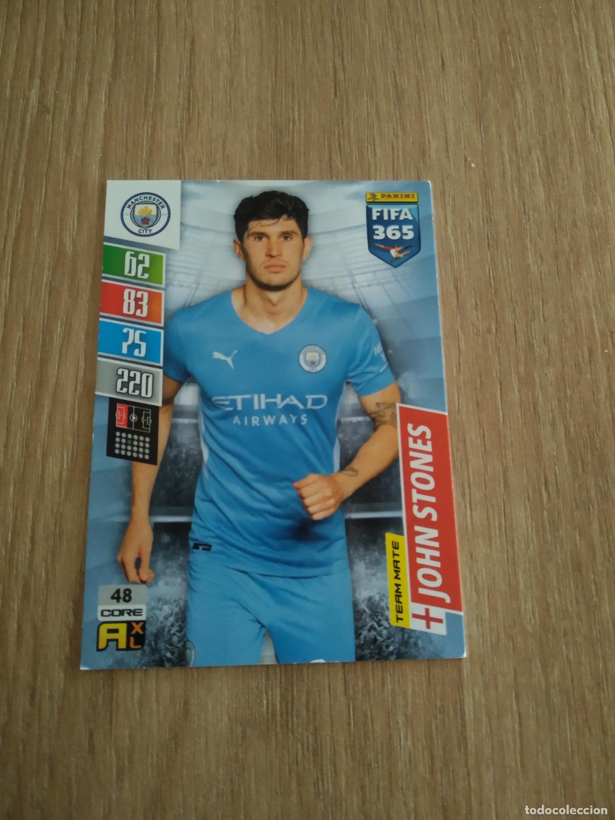 Cromos de F&uacute;tbol: 48 JOHN STONES MANCHESTER CITY CROMO FUTBOL PANINI ADRENALYN 21-22 FIFA 365 2021-2022