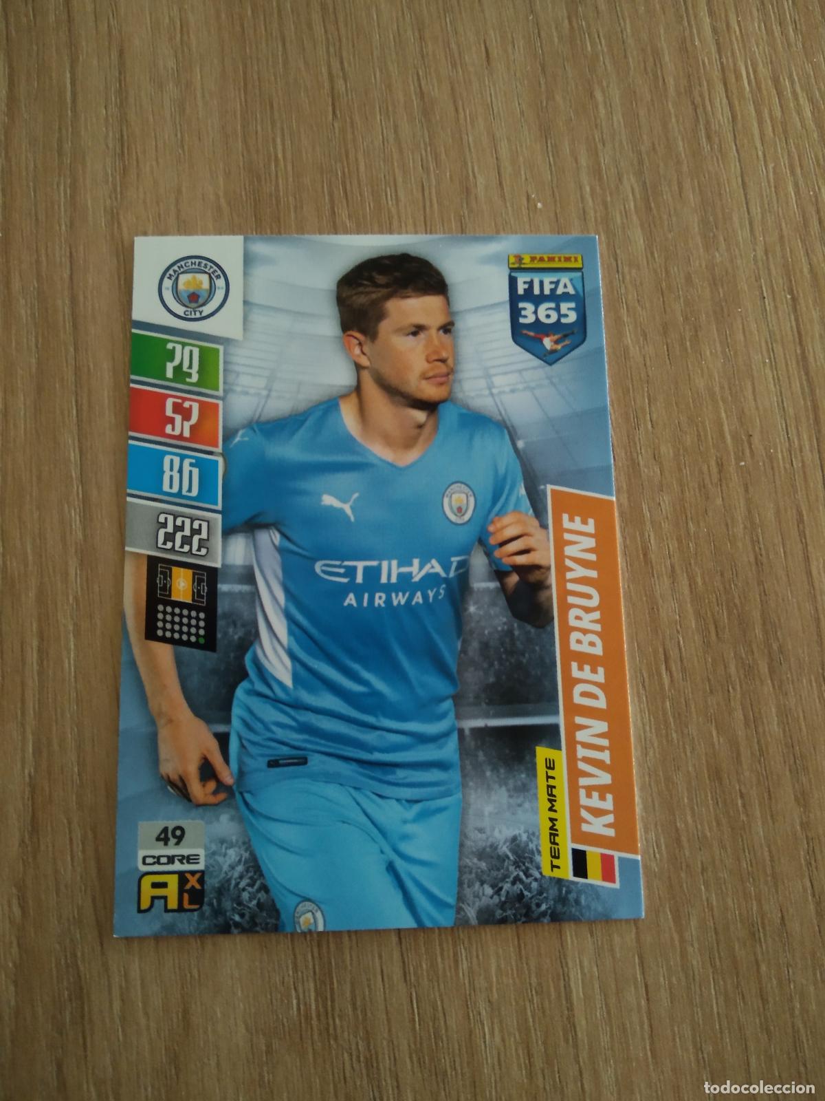 Cromos de F&uacute;tbol: 49 DE BRUYNE MANCHESTER CITY CROMO FUTBOL PANINI ADRENALYN 21-22 FIFA 365 2021-2022