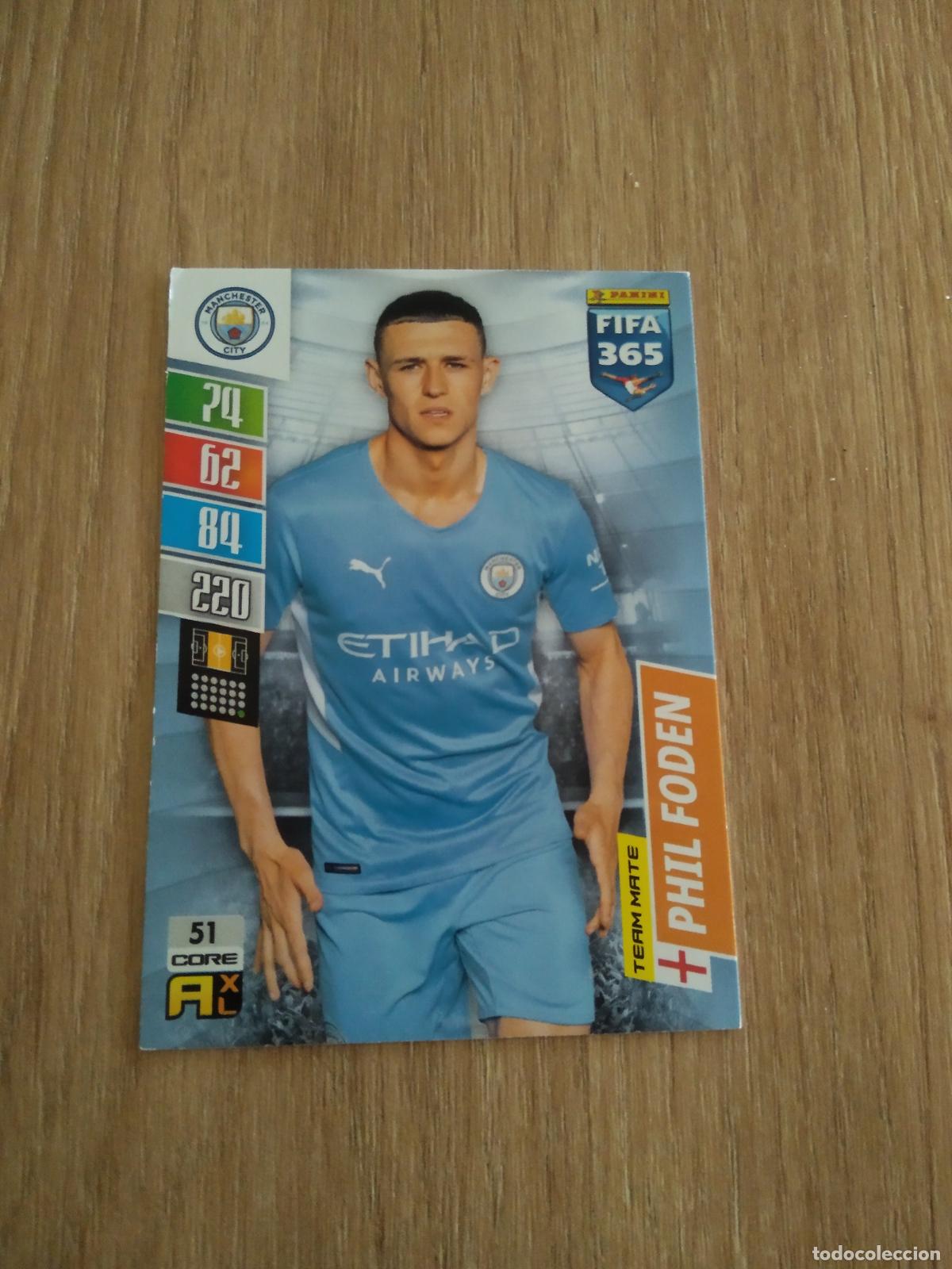 Cromos de F&uacute;tbol: 51 FODEN MANCHESTER CITY CROMO FUTBOL PANINI ADRENALYN 21-22 FIFA 365 2021-2022