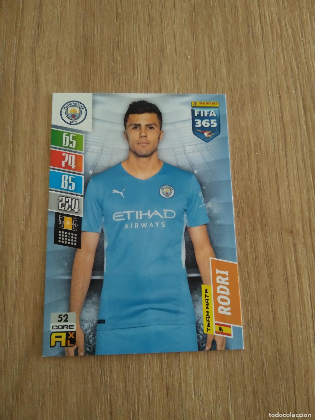 Cromos de F&uacute;tbol: 52 RODRI RODRIGO MANCHESTER CITY CROMO FUTBOL PANINI ADRENALYN 21-22 FIFA 365 2021-2022