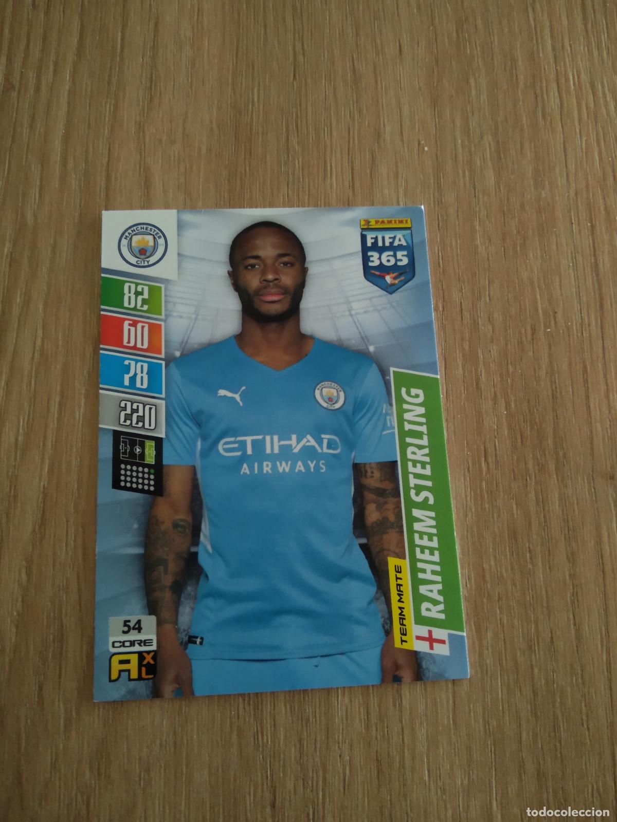 Cromos de F&uacute;tbol: 54 STERLING MANCHESTER CITY CROMO FUTBOL PANINI ADRENALYN 21-22 FIFA 365 2021-2022