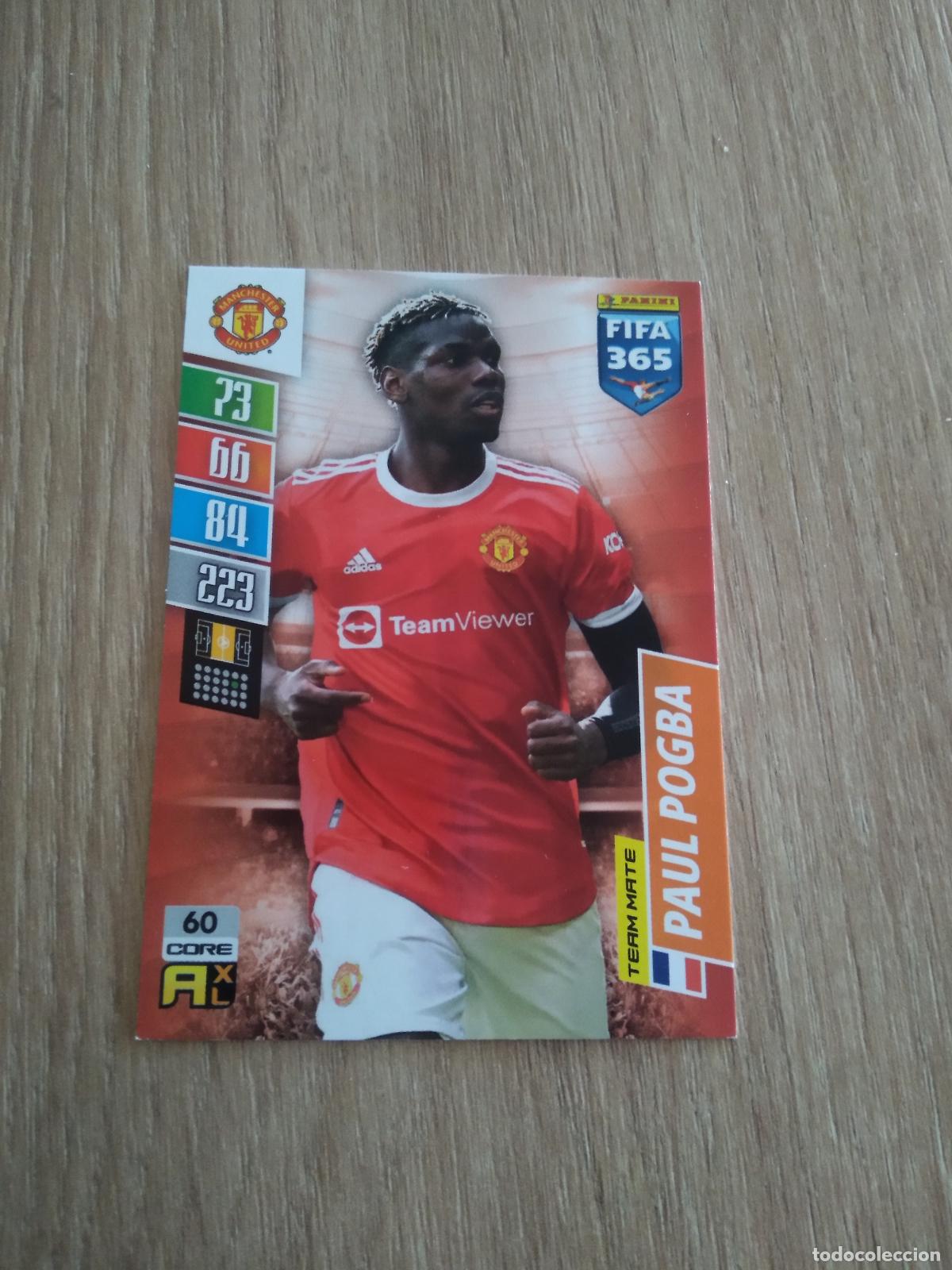 Cromos de F&uacute;tbol: 60 POGBA MANCHESTER UNITED CROMO FUTBOL PANINI ADRENALYN 21-22 FIFA 365 2021-2022