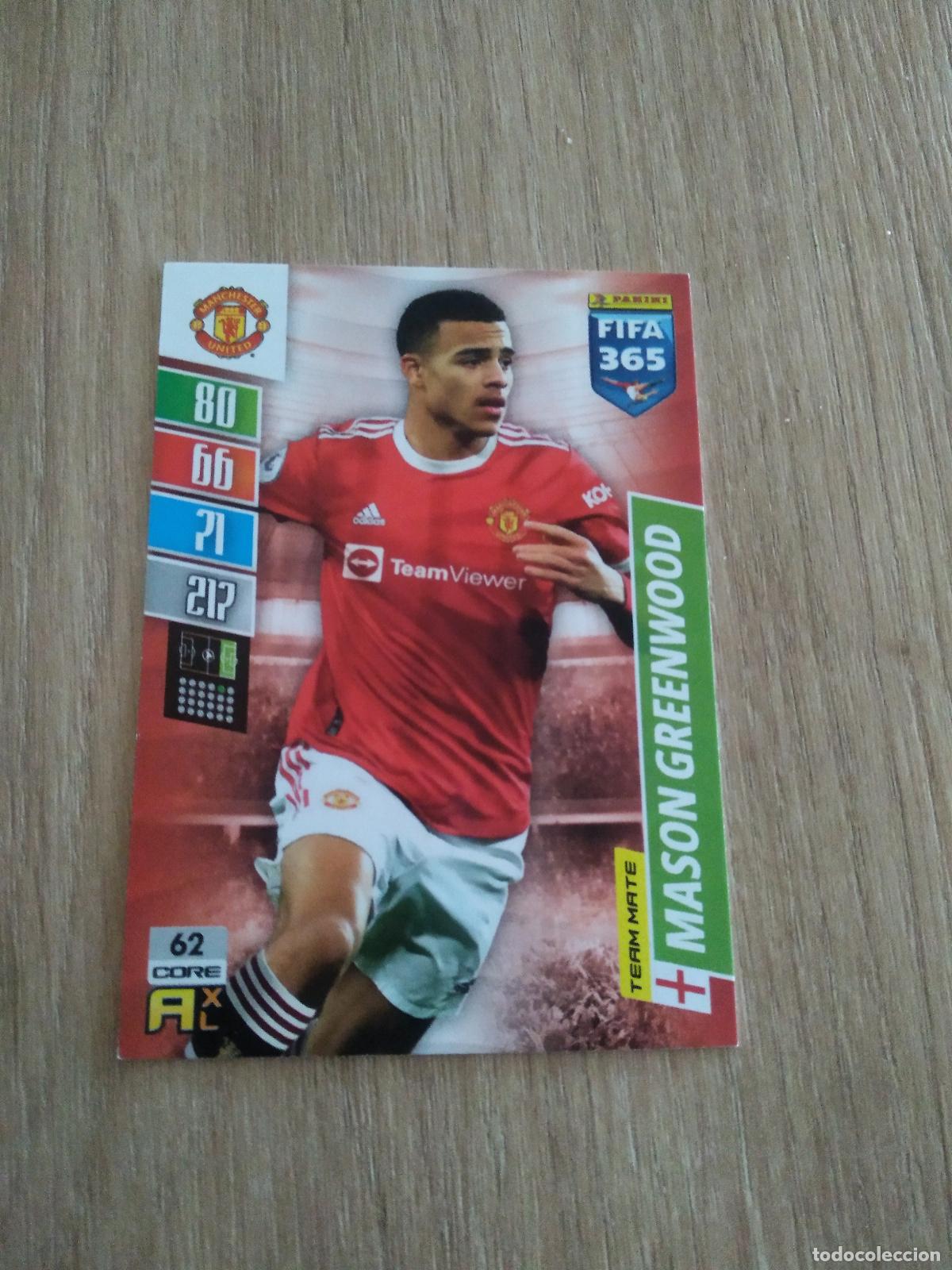Cromos de F&uacute;tbol: 62 GREENWOOD MANCHESTER UNITED CROMO FUTBOL PANINI ADRENALYN 21-22 FIFA 365 2021-2022