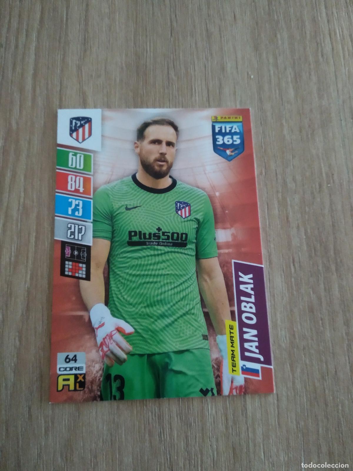 Cromos de F&uacute;tbol: 64 OBLAK ATLETICO DE MADRID CROMO FUTBOL PANINI ADRENALYN 21-22 FIFA 365 2021-2022