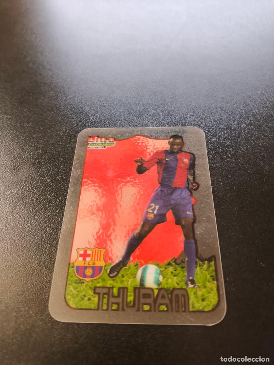 Fu&szlig;ball-Sticker: 5 THURAM F.C. BARCELONA LIGA MUNDICROMO CRYSTALCARDS 2006 2007 06 07 NO PANINI ESTE