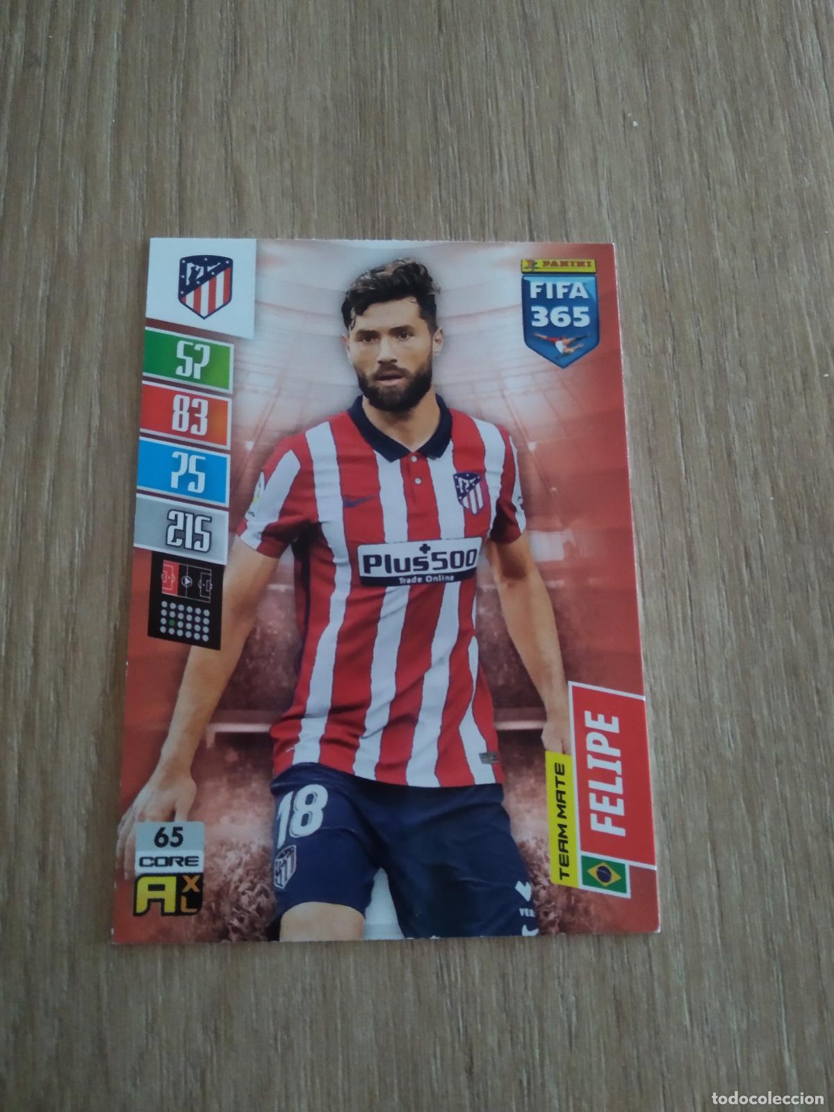 Cromos de F&uacute;tbol: 65 FELIPE ATLETICO DE MADRID CROMO FUTBOL PANINI ADRENALYN 21-22 FIFA 365 2021-2022