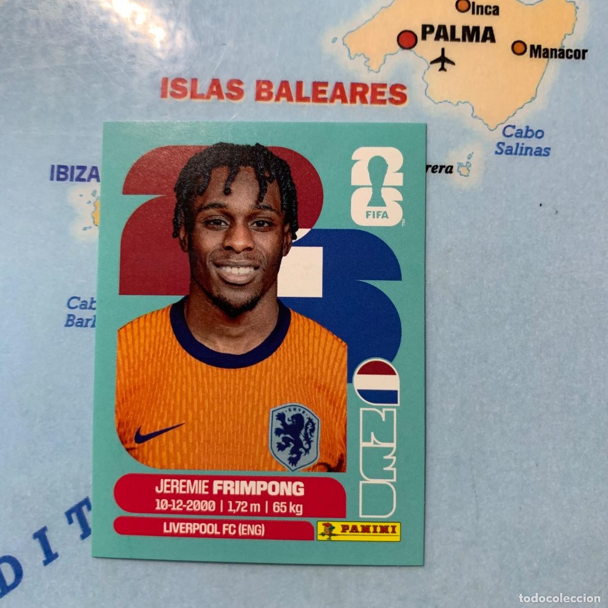 Cromos de F&uacute;tbol: Pa&iacute;ses Bajos n&uacute;mero 8 cromo panini Mundial Fifa World Cup 2026