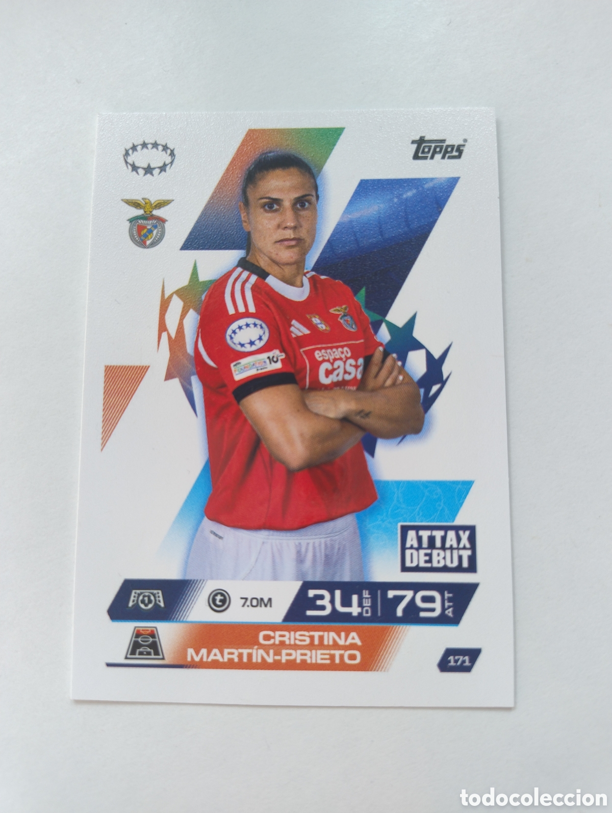 Cromos de F&uacute;tbol: 171 - Cristina Mart&iacute;n - Prieto - Benfica - Topps Match Attax Extra 2025 - 2026 Femenino