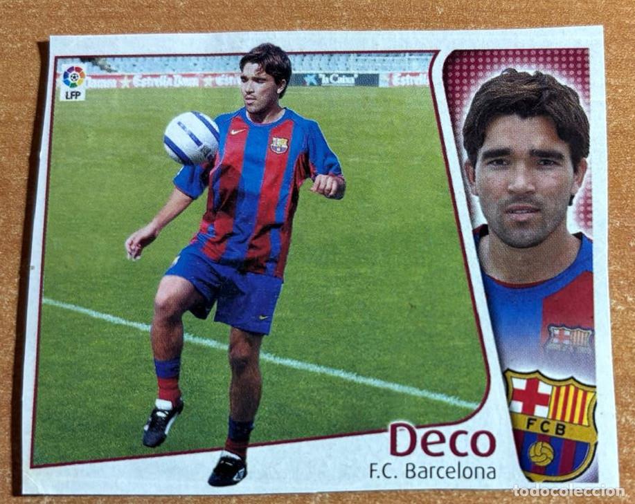 Cromos de F&uacute;tbol: EDICIONES ESTE 2004-2005 04 05 FICHAJE N&ordm; 3 DECO (FC BARCELONA) RECORTADO LEER